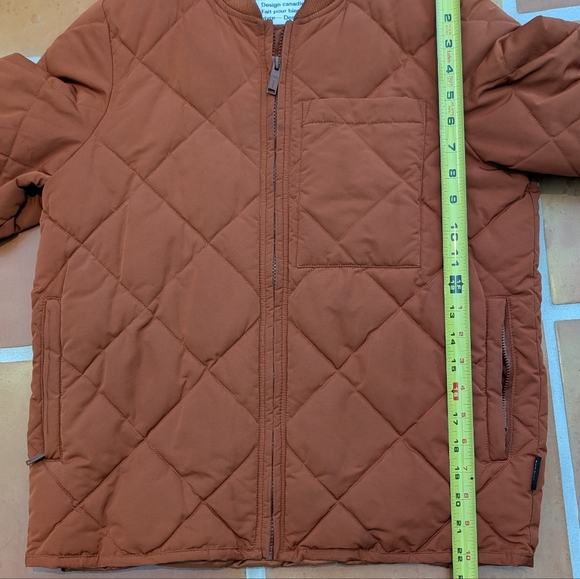 Frank & Oak The Skyline Water Repellent Packable Bomber Puffer in Spice - Picture 4 of 8